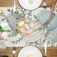 thumbnail image 4 of Mantel de Pascua, adornos de huevos de Pascua, mantel de feliz Pascua, decoración de primavera de temporada, decoración de mesa para interiores y exteriores (13 x 72 pulgadas), 4 of 5