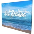 thumbnail image 6 of HFDF Just Breathe Bathroom Canvas Wall Art Beautiful Ocean spirational Pictures Motivational Quotes Poster Wall Decor For Office Bedroom es 10x8inch Unframed, 6 of 6