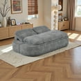 thumbnail image 3 of Noble House 2-in-1 Modular Convertible Sofa Bed, Memory Foam Mattress,  Detachable into a quilt-like seat cushion, No Assembly Required Space-Saving Sleeper Sofa for Living Room, Bedroom, Light Gray, 3 of 5