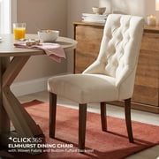 Finch Elmhurst Cream Traditional Tufted Dining Side Chairs, Set of 2