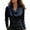 516_Navy, variant on ZHENHONG T Shirts for Women,Casual Elegant Cowl Neck Satin Blouse Plain Drop Shoulder Long Sleeve Work Shirt,Black Women Blouses