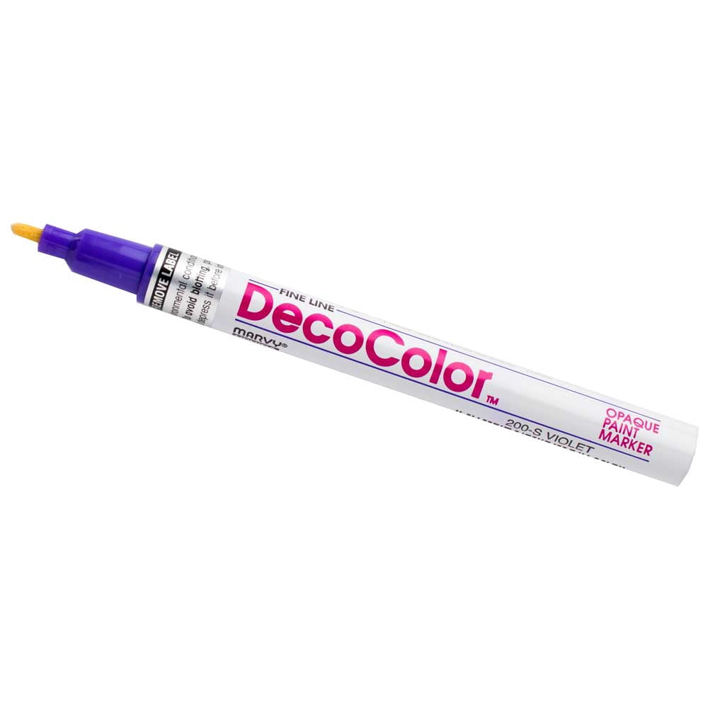 Marvy Uchida Fine Line Opaque Paint Marker, Violet, 1/Pack