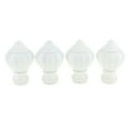 thumbnail image 1 of AMLESO 4Pcs Decorative Window Curtain Pole Rod End Cap Final Head 28mm White, 1 of 8