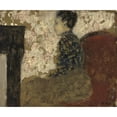 thumbnail image 2 of Édouard Vuillard 17x15 Gold Ornate Wood Frame and Double Matted Museum Art Print Titled - Woman Sitting by the Fireside (C. 1894), 2 of 4