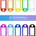 thumbnail image 4 of 60 Pcs Key Tags with Labels, Tough Plastic Key Tags with Split Ring Label Window with Split Ring Assorted Colors for ID Tags, Pet Name Tags, Luggage Tags, 4 of 7