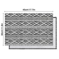 thumbnail image 5 of Black Geometric Triangle Diamond Pattern Summer Placemats Table Placemats Set Of 6-Linen Kitchen Washable Placemats Table Mats 11.8"x17.7"Non-Slip Heat Resistant, 5 of 5