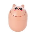 thumbnail image 2 of RFUGUG Cute Desktop Trash Can with Flip Lid, Mini Creative Garbage Can, Cute Desktop Small Waste Bin for Bathrooms, Kitchens, Offices, Waste Basket for Dressing Table, 2 of 3