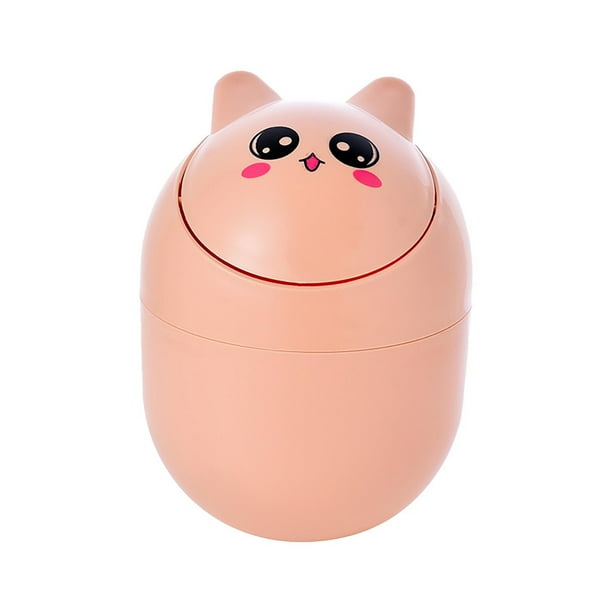 Desktop Trash Can Small Cute Mini Home Countertop Children's Desk Office Table Bed Bedside Snack Trash Can