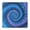 Blue Tie Dye, variant on Colorful Tie Dye Pattern Square Fitted Tablecloth with Elastic Edge,Square Table Cover,Washable Elastic Table Cover for Home Kitchen Party Decor 34"x34"