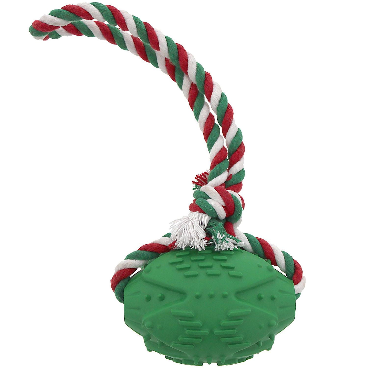 Vibrant Life Rubber Ball with Rope Dog Toy