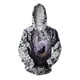 thumbnail image 2 of Sudadera con capucha de otoño para hombre, sudadera con cremallera, sudadera con gráfico de cuervo, sudadera Y2k para hombre, sudadera con capucha holgada gótica, ropa, 2 of 5