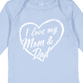 thumbnail image 4 of Inktastic I Love My Mom and Dad in White Chalk Heart Boys or Girls Long Sleeve Baby Bodysuit, 4 of 5