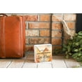 thumbnail image 3 of Pray Live For Him Yellow Orange Mountains 5 x 5 Wood Tabletop Sign Plaque, 3 of 4
