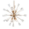 thumbnail image 2 of Woodbridge Lighting Stardust 9-light Steel & Glass Sputnik Chandelier in Nickel, 2 of 5