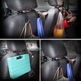 thumbnail image 3 of Juego de 8 ganchos para asiento de coche, ganchos para reposacabezas de asiento trasero, ganchos de almacenamiento multifuncionales y resistentes (negro), 3 of 5