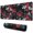 Pioneer Flower Floral-1, variant on Long Mouse Pads for Desk,Pioneer Flower Floral Print Pattern Desk Mats on Top Of Desks, Desk Mouse Pad Extra Large with 3mm Non-Slip Base and Stitched Edge for Gaming,Office,Work,Home 31.5"x11.8"