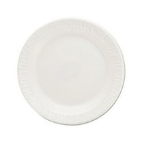 Quiet Classic Laminated Foam Dinnerware Plates 6 Inches, White, Round, 125/Pack