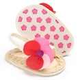 thumbnail image 3 of Walker Zapatos De Cuna Para Bebés Recién Nacidos De Bebé Princesa Flor Arco Suela De Algodón Primer Caminante Zapatillas De Deporte 0-18 Meses, 3 of 4