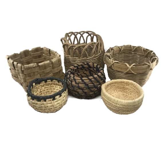 Traditional Craft Kits Beginner Basket Kit Complete Set for coiling, plaiting, twining and wicker Includes Materials to make 6 baskets