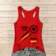 thumbnail image 1 of Women's Football Graphic Tank Tops, Women's Sleeveless Running Tank Top, Breathable Lightweight Sports Vest for Workout, Gym, Yoga, Training for Soccer Tournament 2026 Red Size: XL, 1 of 5