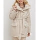 thumbnail image 4 of Chaqueta de algodón con cuello alto y cinturón de temperamento irregular, chaqueta de algodón de longitud media, 4 of 5