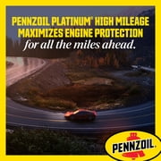 Pennzoil Platinum High Mileage Full Synthetic 5W-20 Motor Oil, 1 Quart