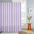 thumbnail image 4 of Purple Green Striped Shower Curtains for Bathroom, Modern Boho Stripes Minimalist Waterproof Fabric Shower Curtain, Decorative Bathroom Curtain for Bathtub, 36"x72", No Hooks Included, 4 of 9