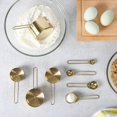 thumbnail image 2 of 4 Piece Gold Stainless Steel Measuring Spoons Set Gold Measuring Spoons (Set of 4), 2 of 5