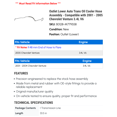 thumbnail image 2 of Outlet Lower Auto Trans Oil Cooler Hose Assembly - Compatible with 2001 - 2005 Chevy Venture 3.4L V6 2002 2003 2004, 2 of 2
