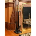 thumbnail image 5 of Achla Designs Minuteman International Westford Fireplace Set of 4 Tools, 30.5 Inch Tall, Polished Brass and Black, 5 of 5
