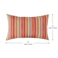 thumbnail image 3 of Watermelon Stripe 19 x 12 in. Outdoor Rectangle Throw Pillow (Set of 2) by Greendale Home Fashions, 3 of 7