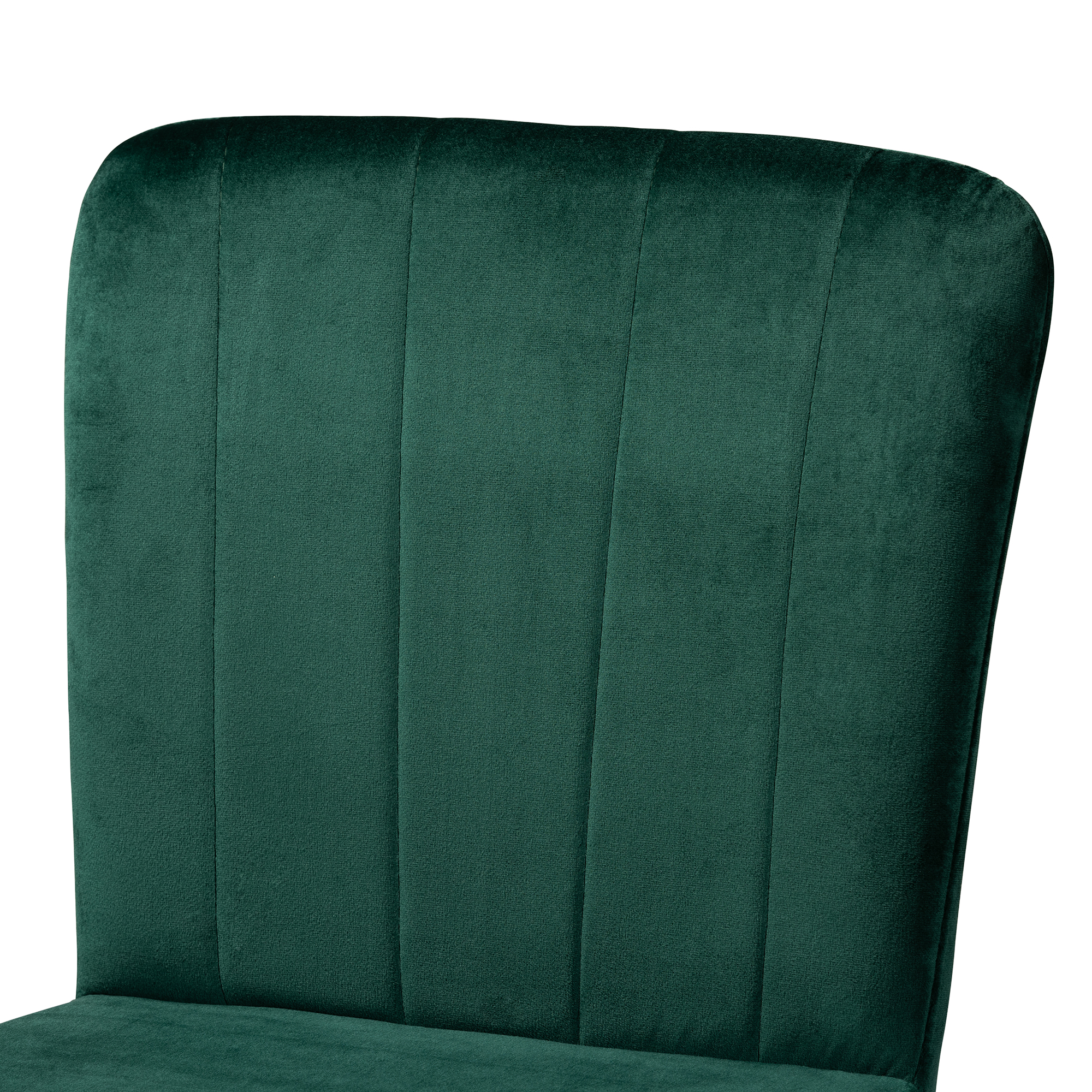 Baxton Studio Preston Bar Stool, Green, Black and Gold, Set of 2