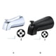 thumbnail image 4 of Advancent Salida de bañera con estructura metálica de acero inoxidable, diseñada para una conexión suave con tubería de agua de 1/2 pulgada. Juegos de accesorios de baño plata, 4 of 6