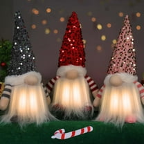 3Pcs Lighted Christmas Gnomes Decorations Indoor Gift Plush - 12" Handmade Swedish Light up Gnomes Plush Cute Holiday Gnome Christmas Decor Christmas Decorations Indoor for Bedroom Home Xmas Decor
