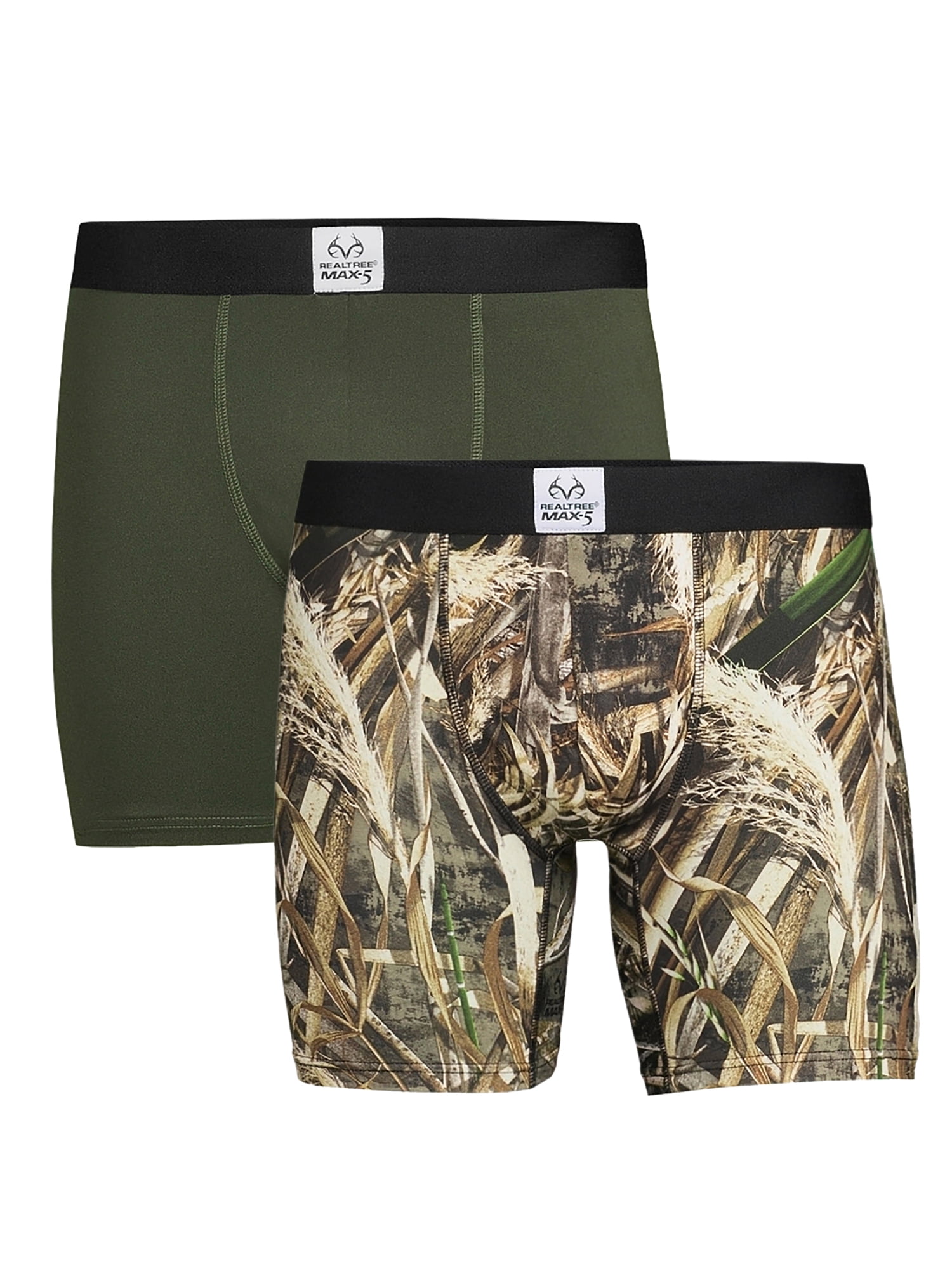Realtree 2Pack Adult Mens Performance Boxer Briefs, Sizes SXL