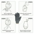 thumbnail image 6 of EvridWear Exfoliating Dual Texture Bath Gloves for Shower, Spa, Massage and Body Scrubs, Dead Skin Cell Remover, Gloves with Hanging Loop (1 Pair Gray Heavy Glove), 6 of 6