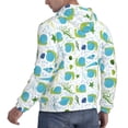 thumbnail image 3 of Hoodies for Men - Green Blue Slug Shells Long Sleeve Comfrt Men'S Fashion Hoodies & Sweatshirts, Sweatshirts for Men Hoodies Pullover Clothing Clothes with Pouch, 3 of 7