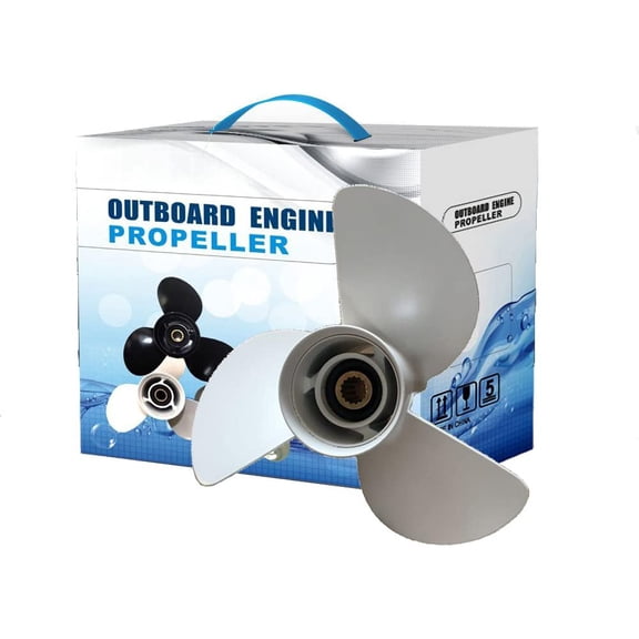 Max Motosports Aluminum Boat Propeller 13-1/2X15 for Yamaha 6E5-45947-00-00 13.5 X 15 Pitch