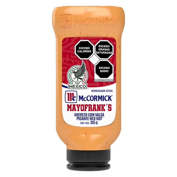 Aderezo de mayonesa McCormick con salsa Franks squeeze 305 g