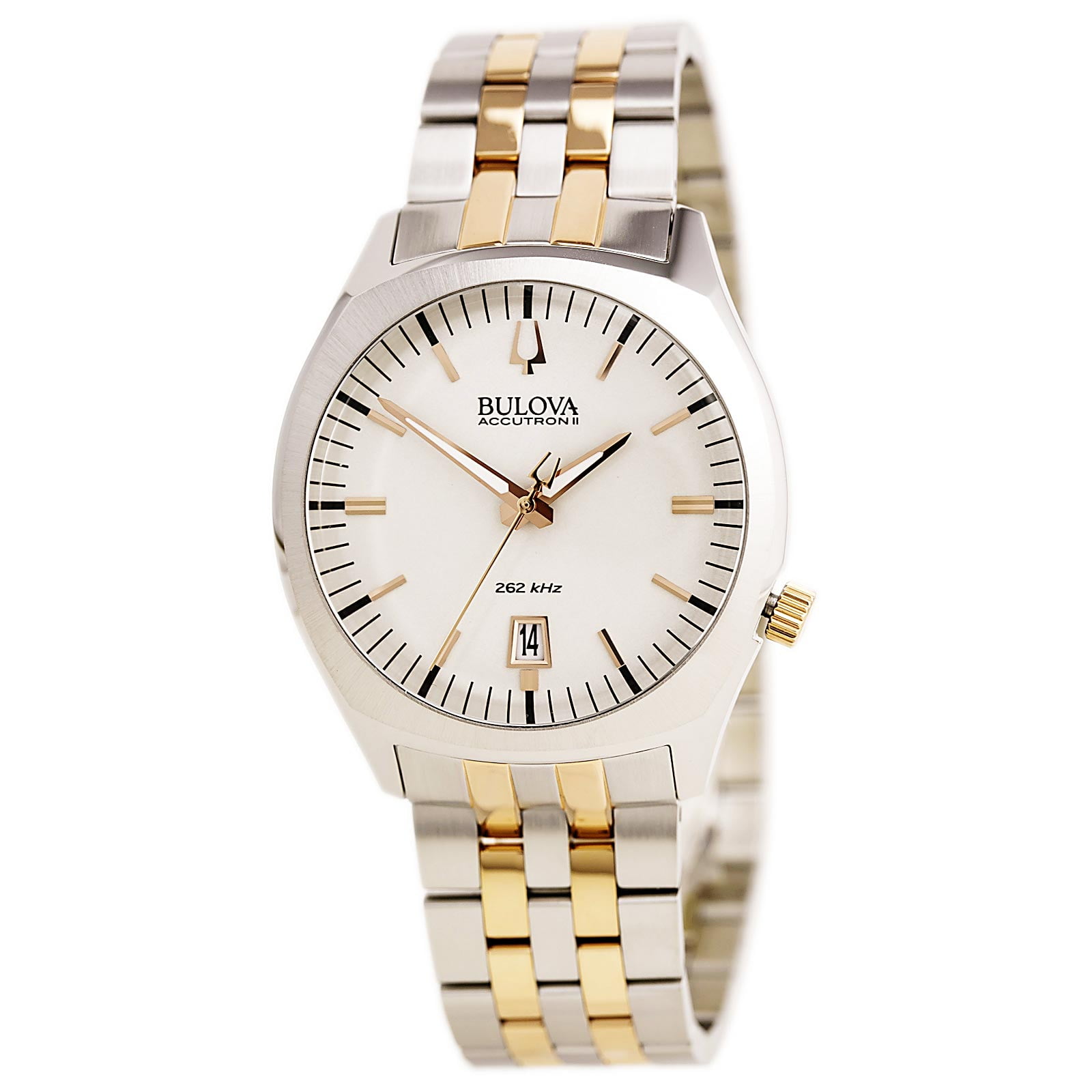 Bulova Accutron 100m Two Tone Mens Bulova Accutron II 96B232 Mesh