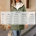 thumbnail image 3 of Womens Sherpa Lined Puffer Jacket Hooded Wave Quilted Full Zip Mid Length Padded with Poecets Warm Fall Winter Casual Outerwear, 3 of 8