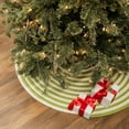 thumbnail image 2 of Colonial Mills Candy Cane Round Holiday Tree Skirt - Green 50” x 50”, 2 of 4
