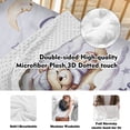 thumbnail image 5 of KAINSY Custom Bedding Set,Personalized Name Baby Bedding Set,Moon Bear Theme Bedding 5 Pcs-Blanket Fitted Sheet Changing Pad Cover Wall Art,Ideal Nursery Decor Gift for Baby Girls Boys, 5 of 8