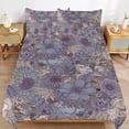 thumbnail image 6 of 3 Pcs Soft Bedding Set, Includes 1 Duvet Cover with Zipper And 2 Pillow Shams,The Wild Side Avender Ice Full(79"×90"), 6 of 8