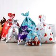 thumbnail image 4 of Bolsas de plástico personalizadas con cordón, bolsas de plástico para envolver regalos, adorno de árbol de Navidad, bolsa de embalaje de dulces para regalo de Navidad para niños, 4 of 4