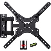 TV Wall Mount for Most 14-60 Inch TVs, Full Motion TV Mount with Perfect Center Design, Articulating Mount Max 400x400mm, Wall Mount TV Bracket HBX-400