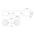 thumbnail image 6 of Kuzco Lighting Willow 17" Wall Vanity, 2X60W E12, 6 of 7