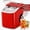 Red, variant on Portable Tabletop Bullet Ice Maker, 31 Lbs/Day, Self-Cleaning, with Ice Basket & Scoop, for Home Camping RV Party
