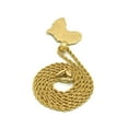 thumbnail image 4 of Polished Africa Continent Pendant 2mm 18",20",24" Rope Chain Hip Hop Necklace, 4 of 4