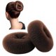 thumbnail image 1 of ClothoBeauty Anillo extra grande para hacer moños de pelo para mujer, moldeador de donas (para cabello grueso y largo) 5.1-5.3 pulgadas (X-marrón), 1 of 5